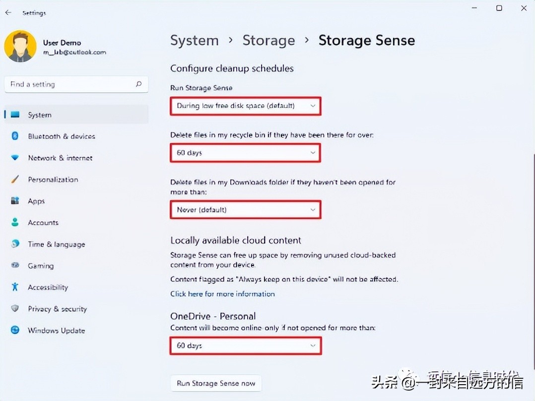 如何在 Windows 11 上使用存储感知自动释放可用空间