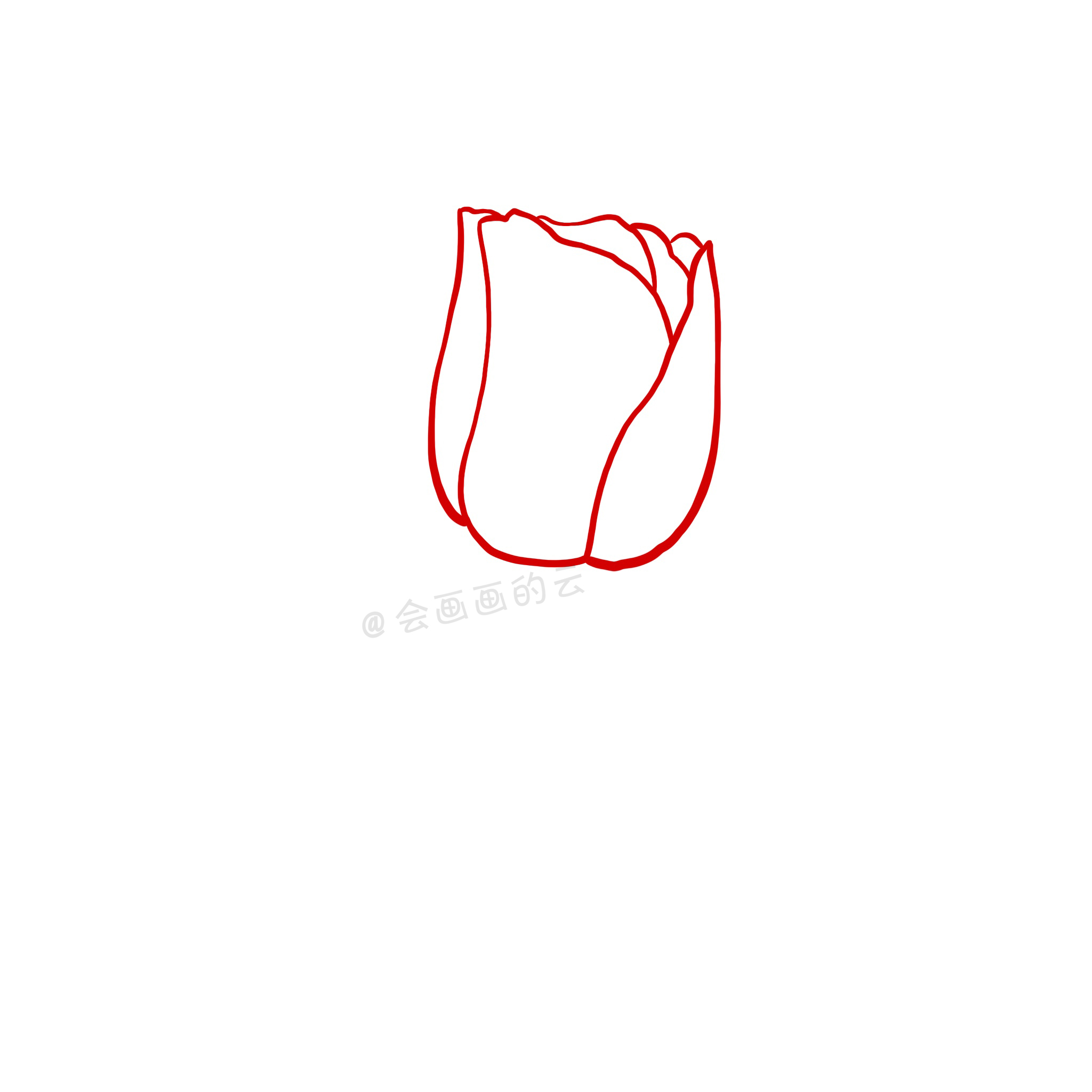 画玫瑰花的简笔画（超简单玫瑰花简笔画教程分享）