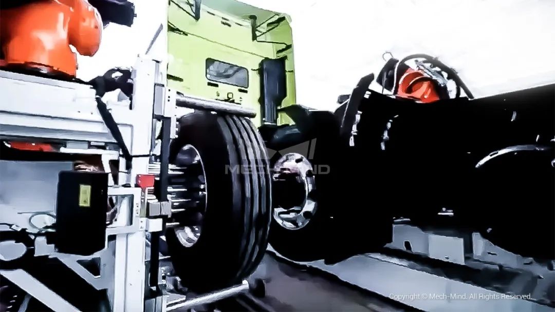 梅卡曼德AI+3D视觉精准高效引导轮胎随行装配