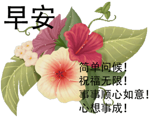 最新早上好动态表情图，早安祝福问候语大全图片