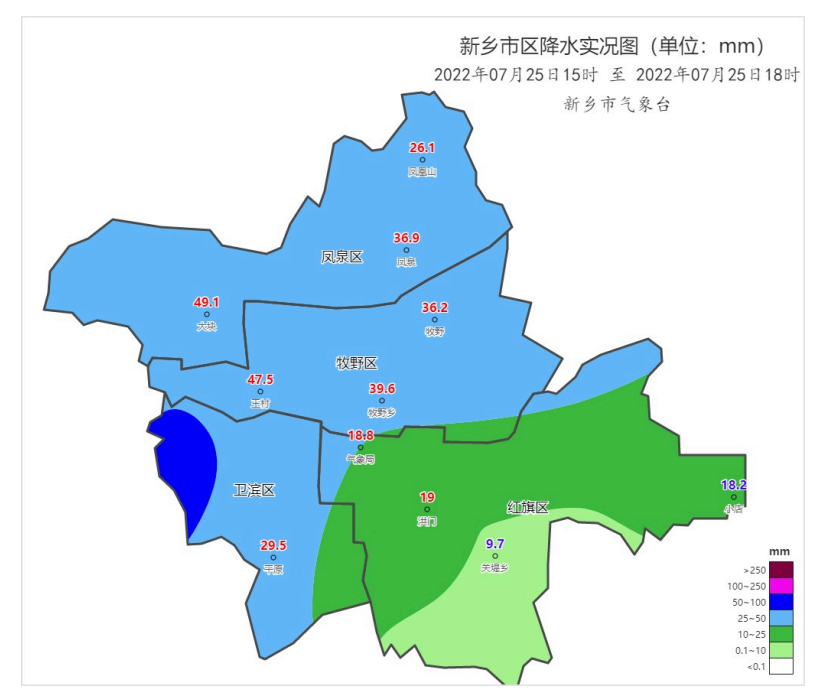 降水量最大67.7毫米！新乡气象信息快报|半岛官网App下载(图3)