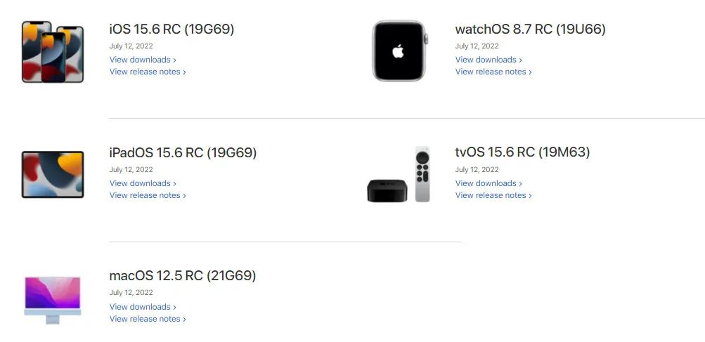 iOS 15.6 RC 候选版已发布，解决存储空间问题