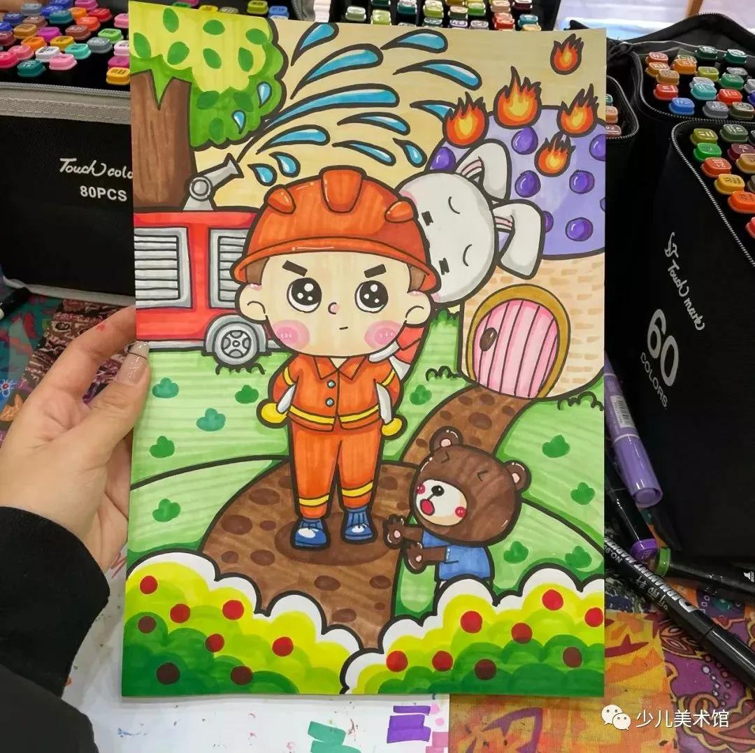 创意美术—太美了！超好看的40幅创意儿童画，张张精品，经典收藏