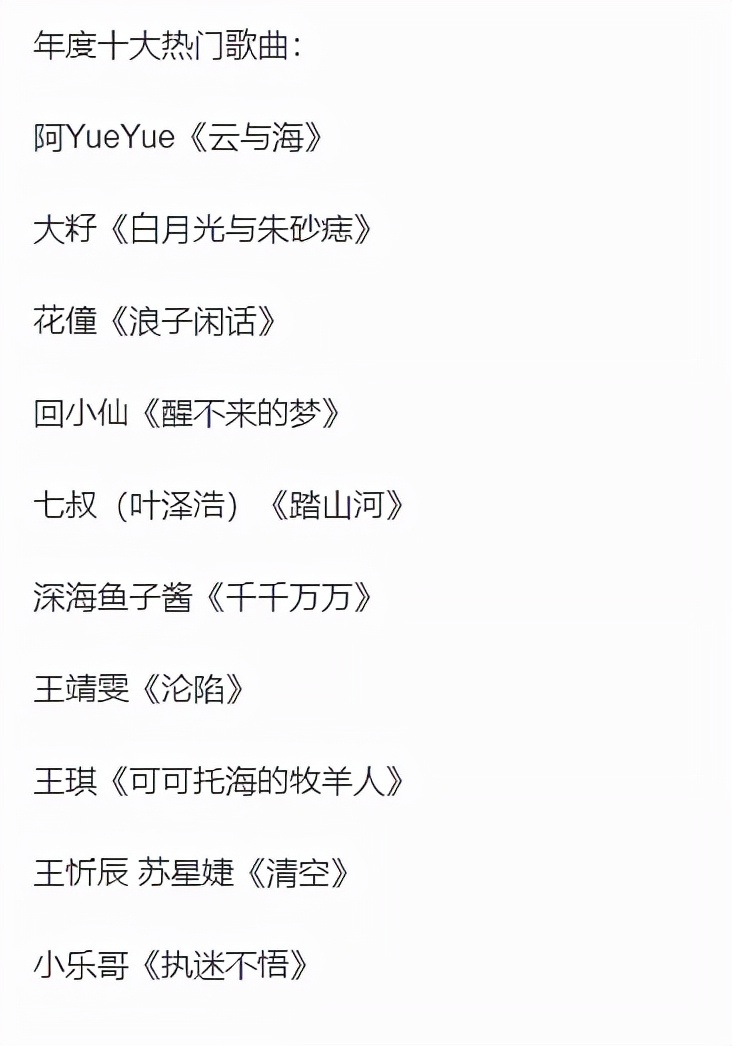 对着“十大热门歌曲”榜单说华语音乐要完，属实打错了靶子