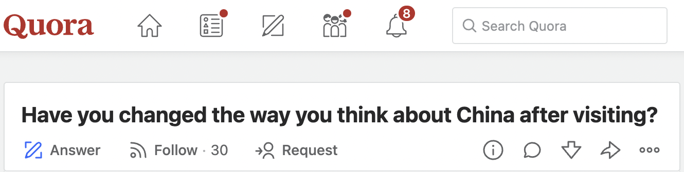 美版知乎提问：到中国旅游后你对中国的看法有什么改变吗？
