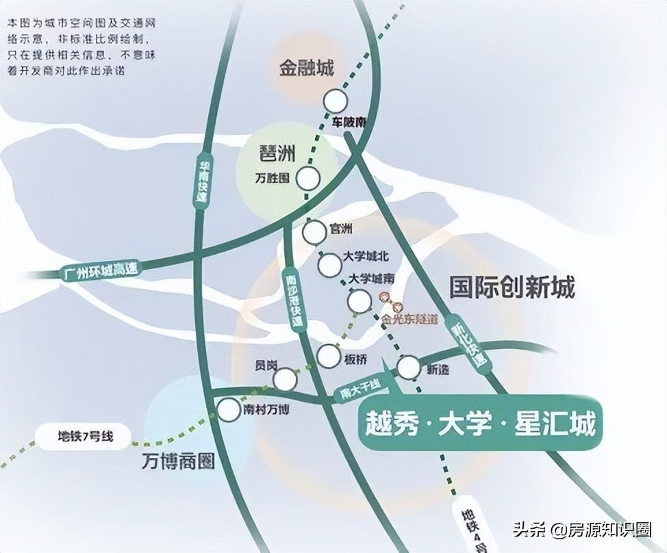 「广州国际创新城」越秀·大学·星汇城楼盘简介。4.8万/平