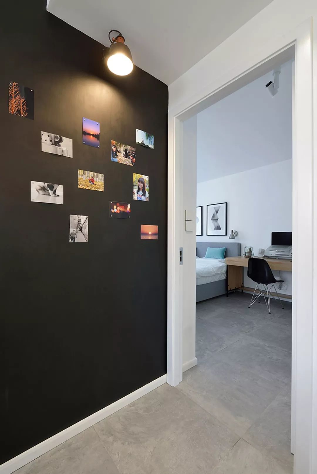 67平的简约风小户型，阳台也在卧室内，布局紧凑又合理