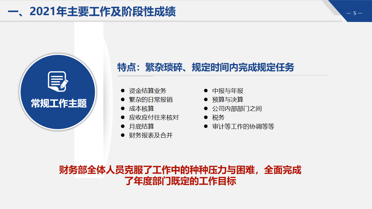 财务年终工作总结总算有模板了，直接套用，规范又高效