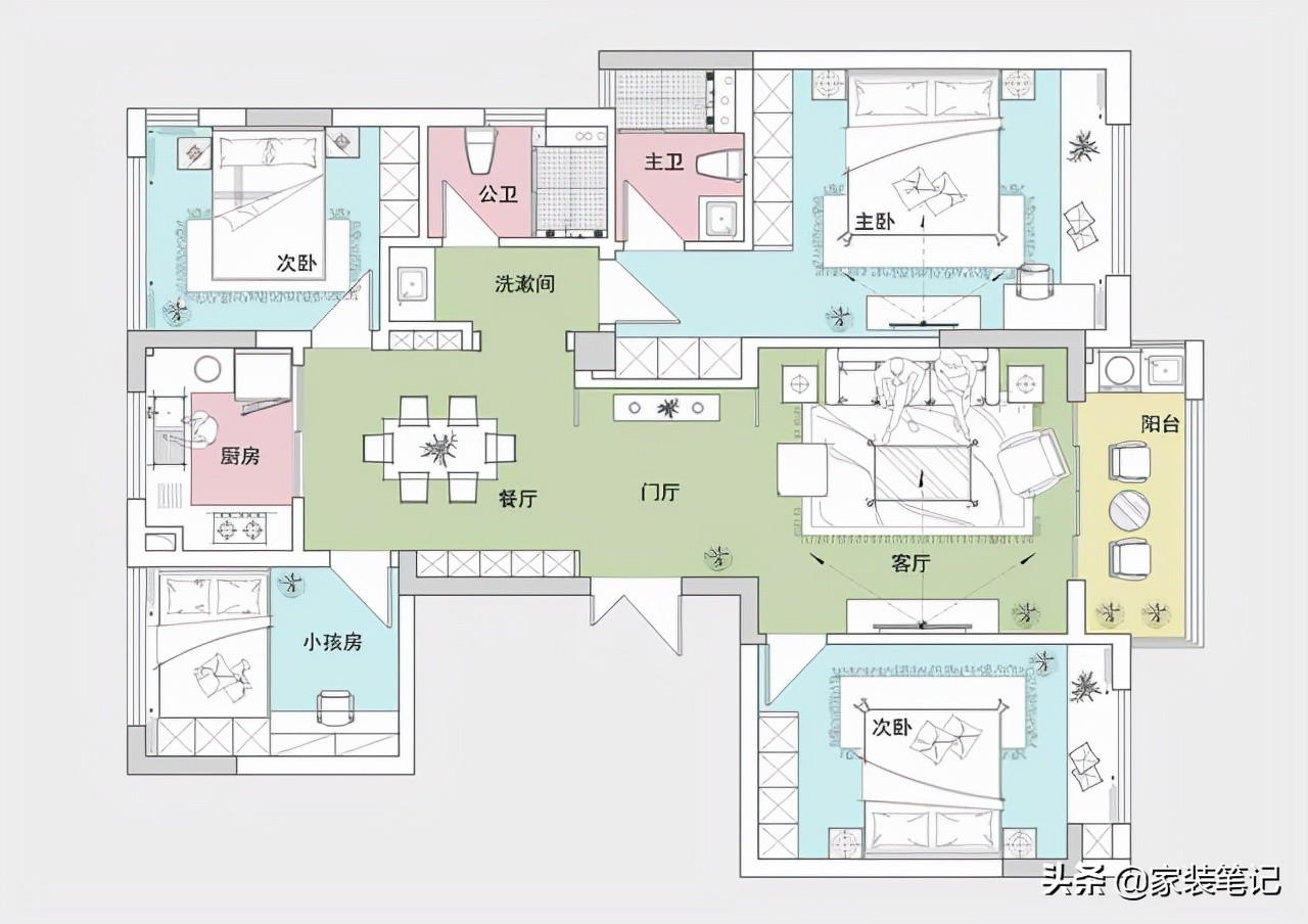 金华夫妻的高级场面，全屋现代风装修，仅客厅就圈粉无数，有品位