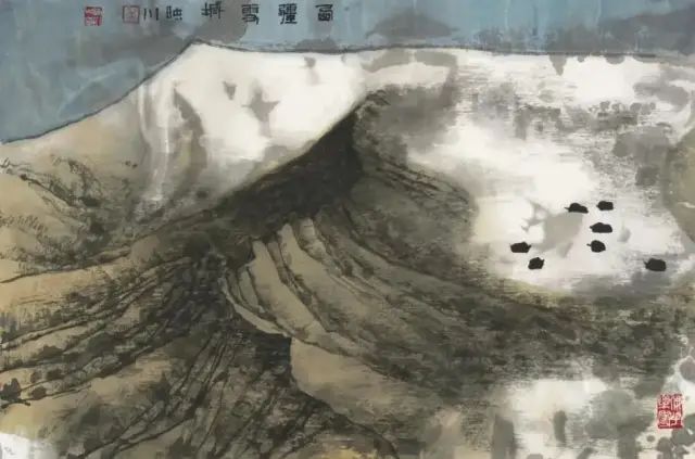 他的画激情迸发，境界博大