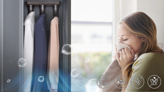 冬衣难洗护，Samsung BESPOKE系列衣物护理机为你净衣除尘