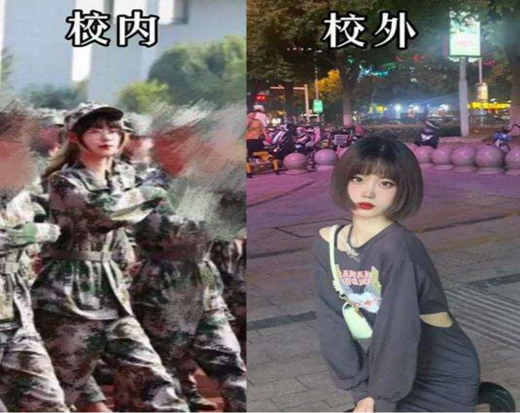 被校门封印颜值的学生，“校内VS校外”两级反转，辅导员大受震撼