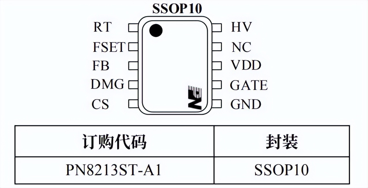 快充 ncp1342替代料PN8213氮化鎵充電器主控芯片