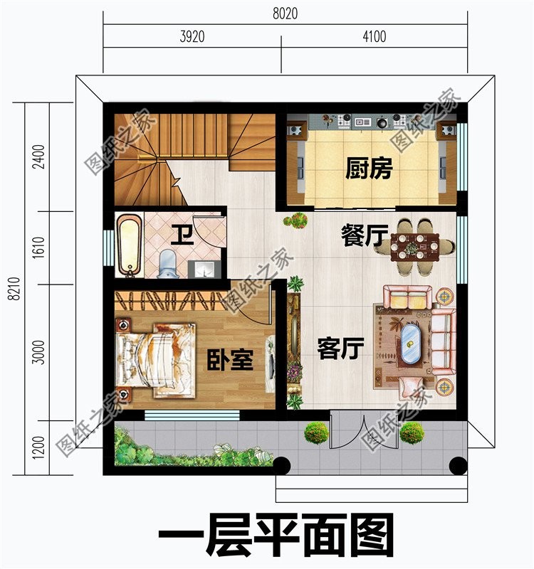 5款带罗马柱的农村别墅，与生俱来的厚重感，非常适合农村自建