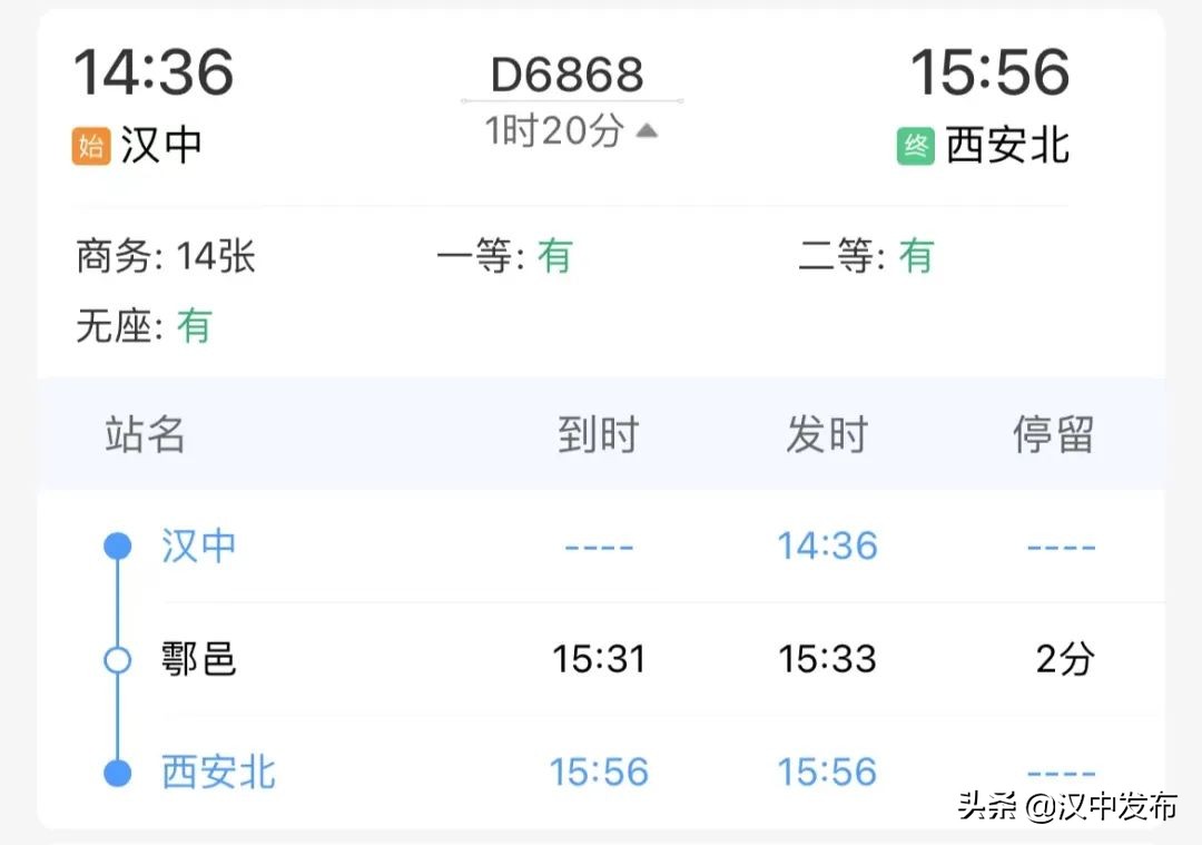 擴散！“五一”期間，漢中站將加開多趟列車！