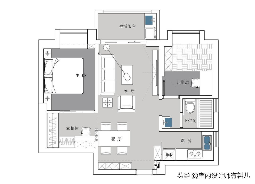 广州：60㎡小户型，花12万装修出3室2厅，业主：它是家，不嫌小