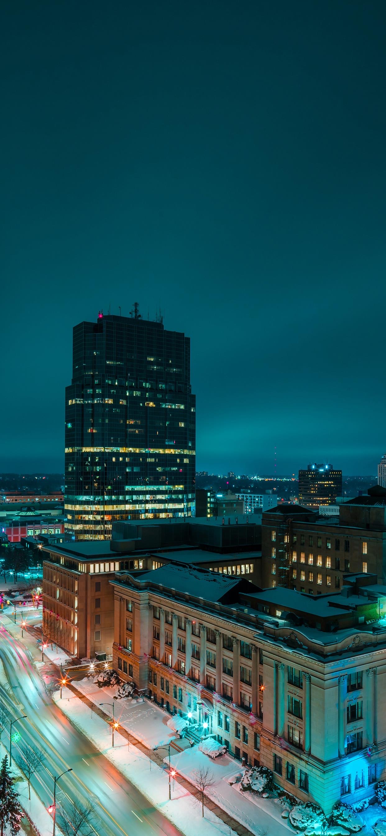 城市夜景壁纸｜整个城市发着光，温暖每个角落夜归的人