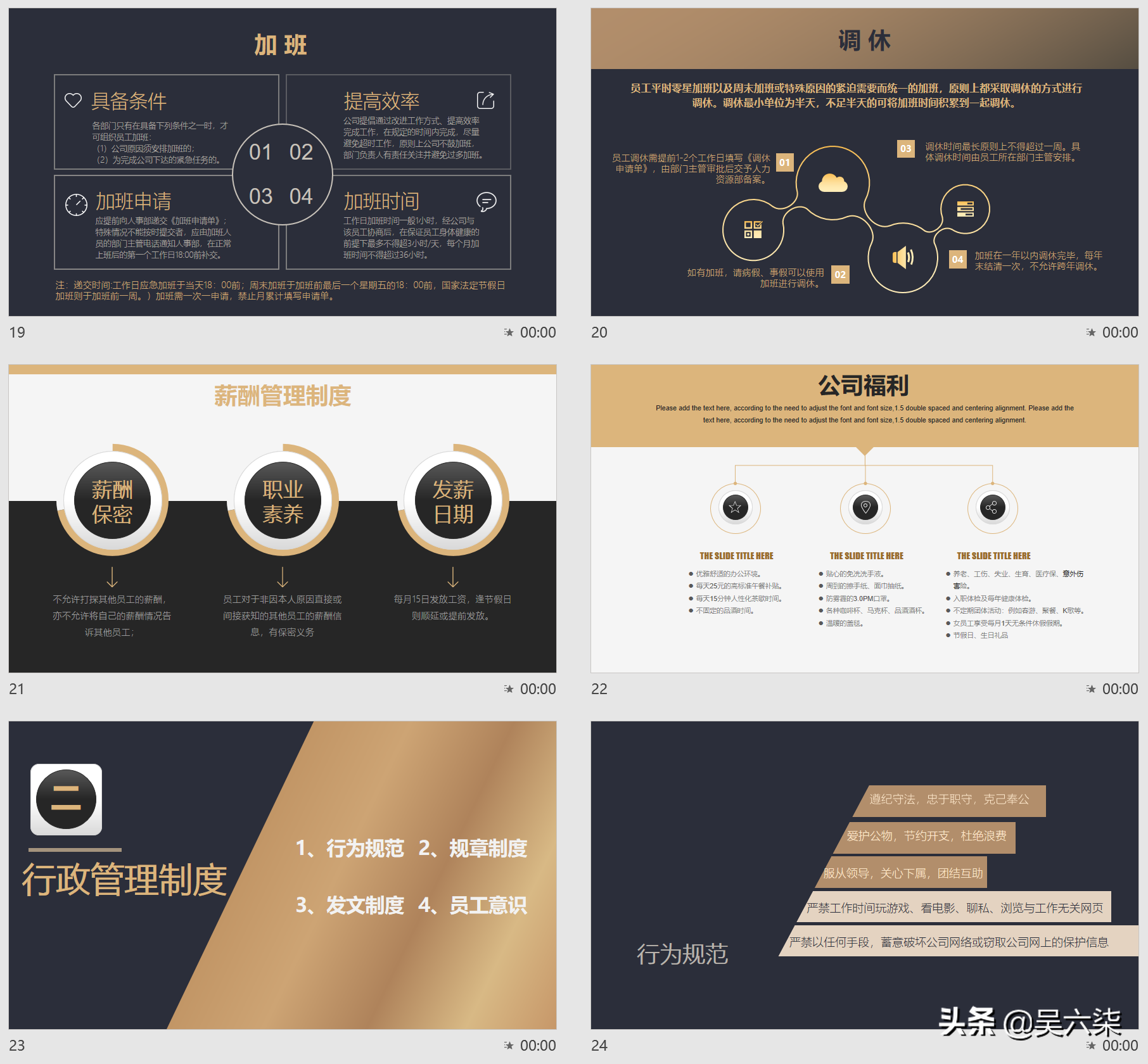 员工入职制度培训pptx：囊括12大板块内容，可直接套用和编辑修改