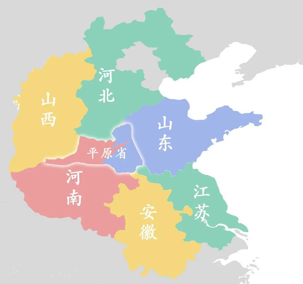 1952年,撤销后的平原省,其行政区域分别划归山东,河南二省