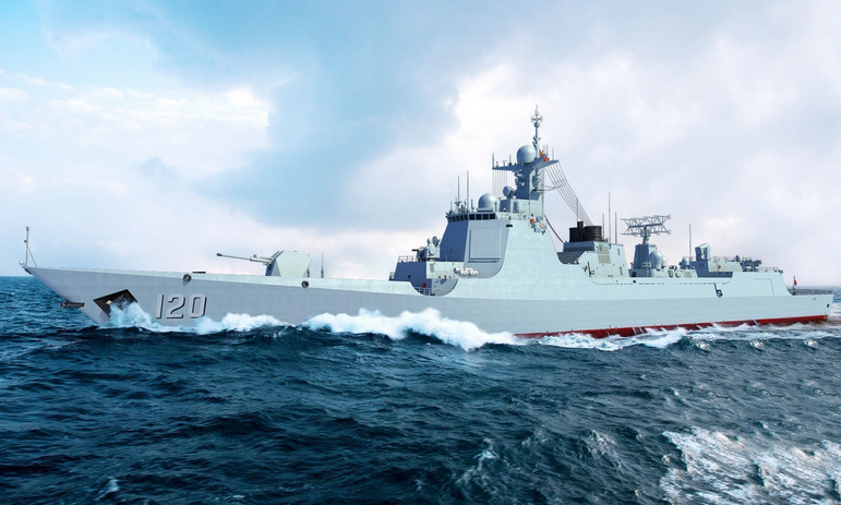 �Ǿ�ӭ�£�2022�й�������ͼһ����055���𽢽�������