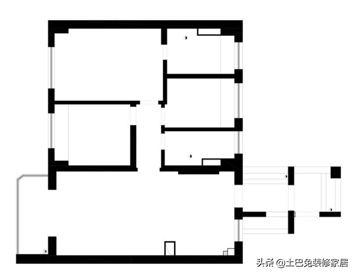 屋主把“村风”精装房锤成毛坯，实现了3口之家的混搭风