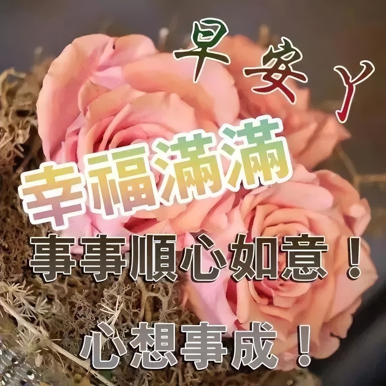 周三微信最美早晨好问候语图片大全 心定生智慧、行善得福气图片
