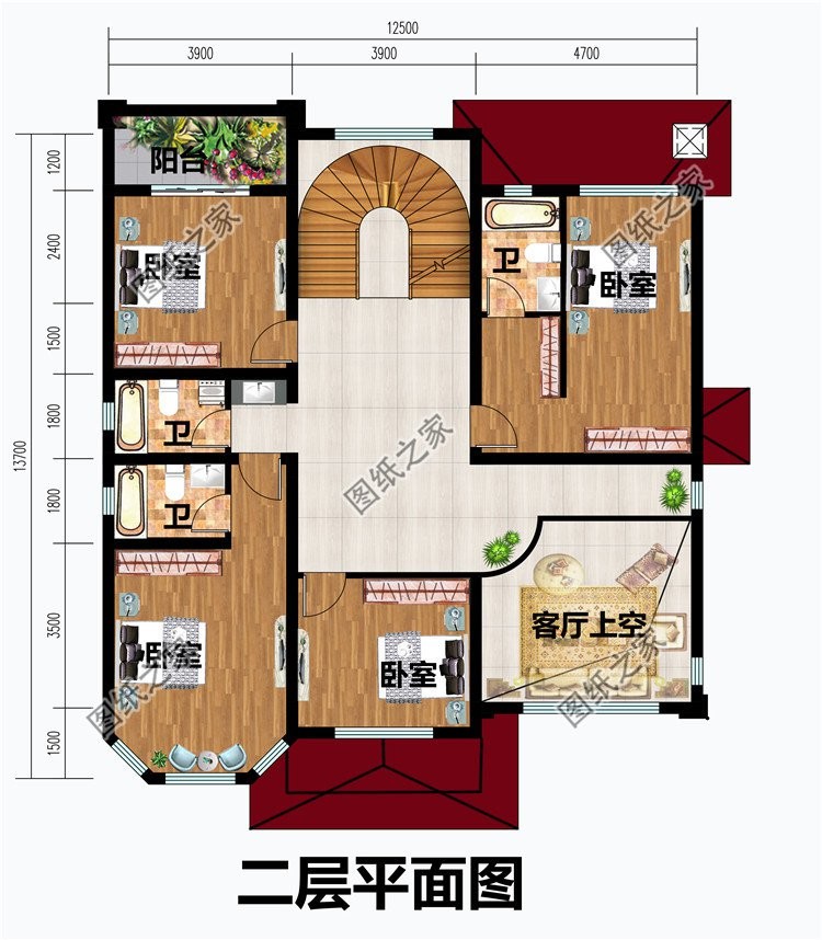 带地下室的别墅设计，符合农村生活需求，忍不住的想要住进去