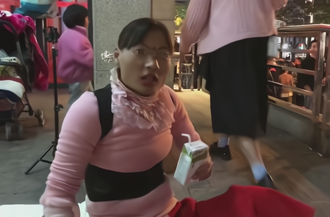 流浪女曾在厕所产三子，在横店四处游玩认哥哥，把家安在天桥下