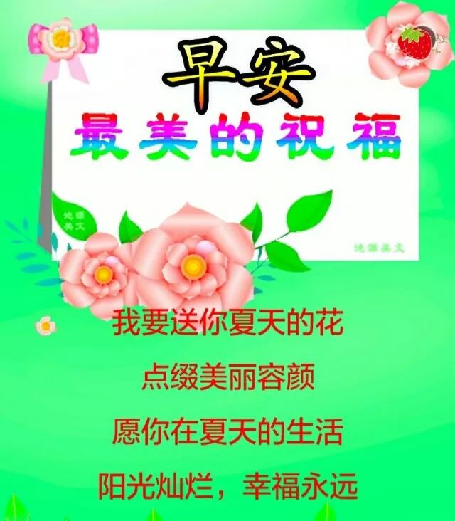 非常好看的早上好图片 漂亮早安问候语美图 问候是一种甜蜜的牵挂图片