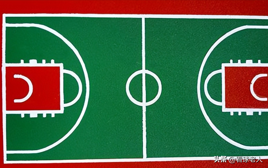 篮球比赛一场跑多少距离(常识篇：篮球场的标准尺寸，NBA三分线并不是圆的)