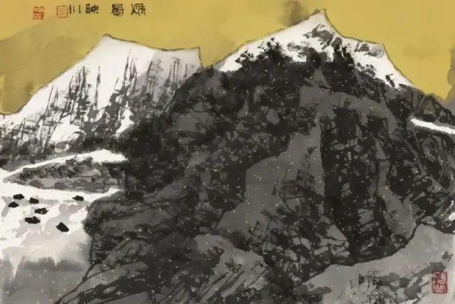 他的画激情迸发，境界博大