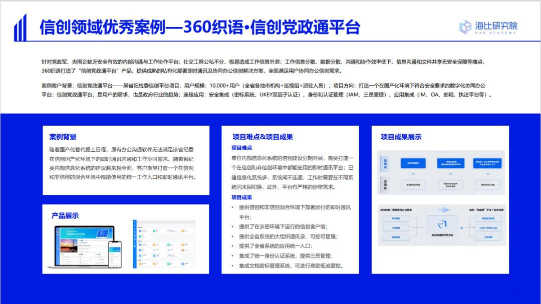 入选2022信创生态报告360织语获“中国信创办公协同优秀产品奖”