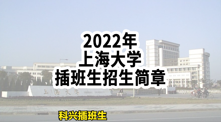 上海大学艺术生好考吗（上海插班生考试2022年上海大学插班生招生简章发布）