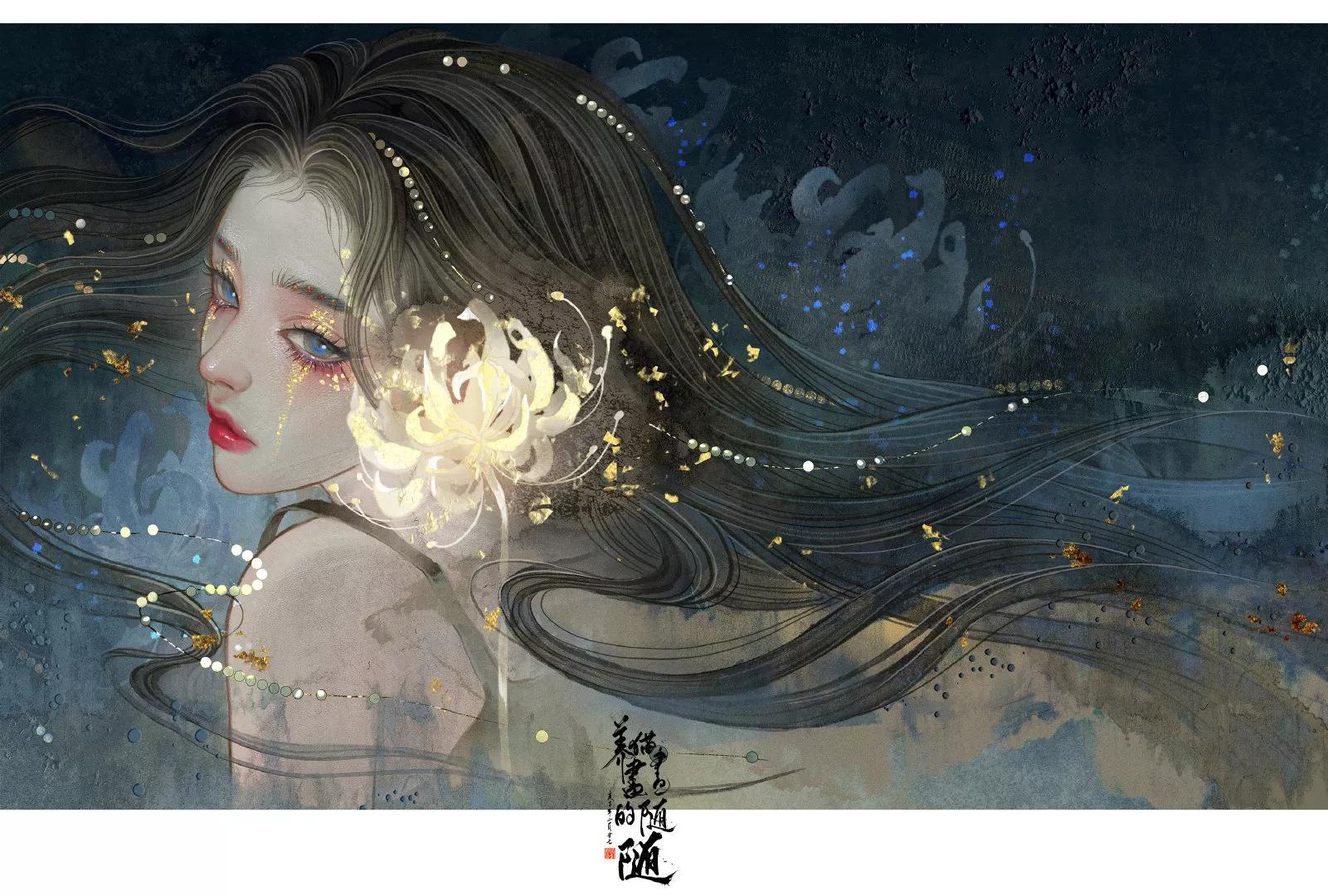 20220507插画壁纸古风小解解图片欣赏