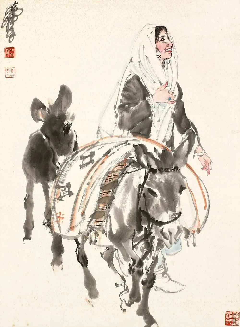 著名人物画大师黄胄绘画欣赏