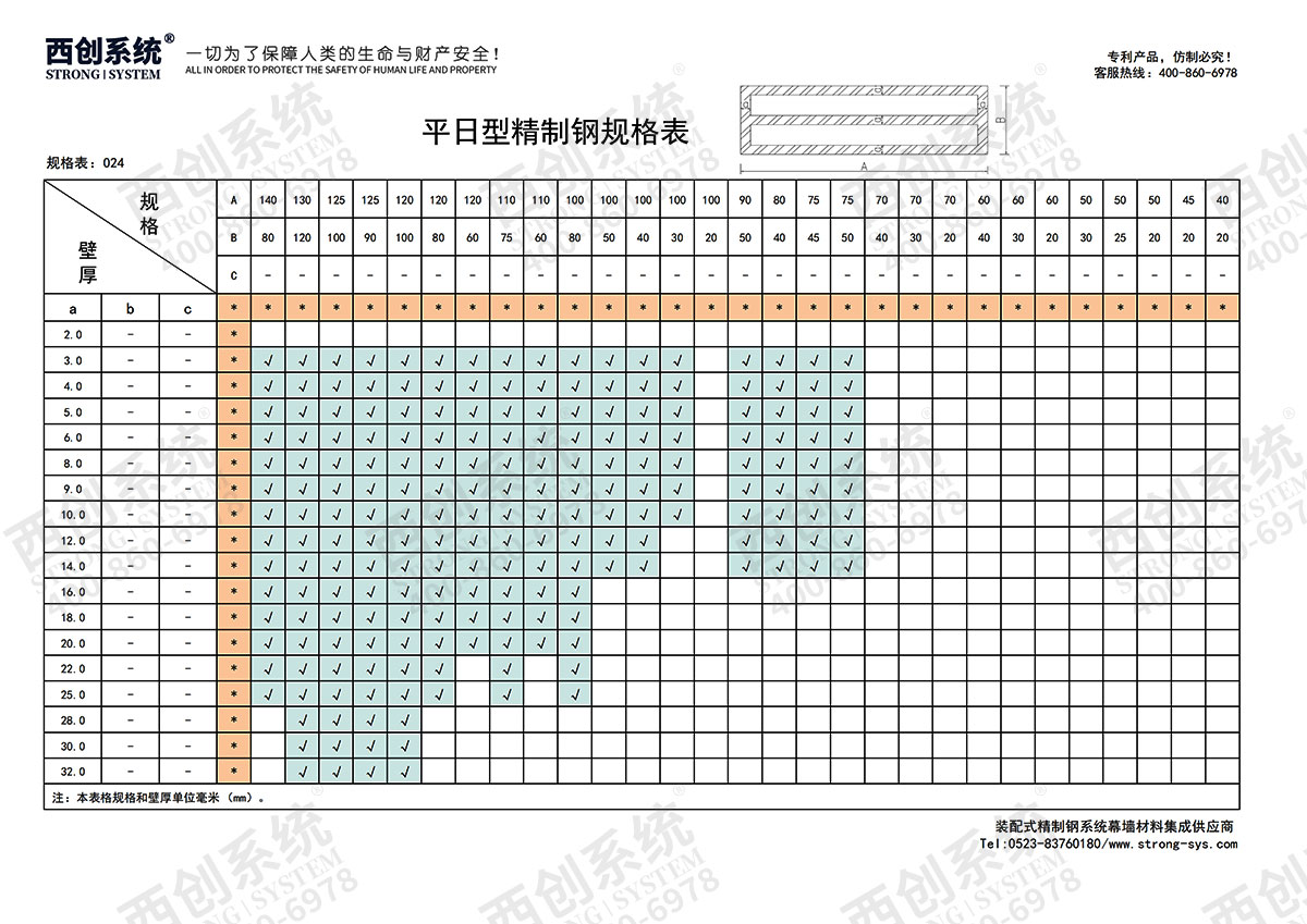 西創(chuàng)系統(tǒng)平日型精制鋼無(wú)橫梁（隱藏橫梁）幕墻系統(tǒng)(圖14)