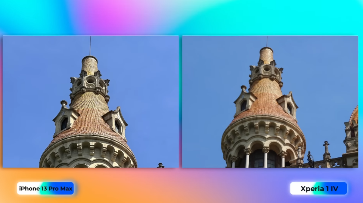 索尼Xperia1IV拍照对比苹果13ProMax，高端机皇的较量，难分伯仲