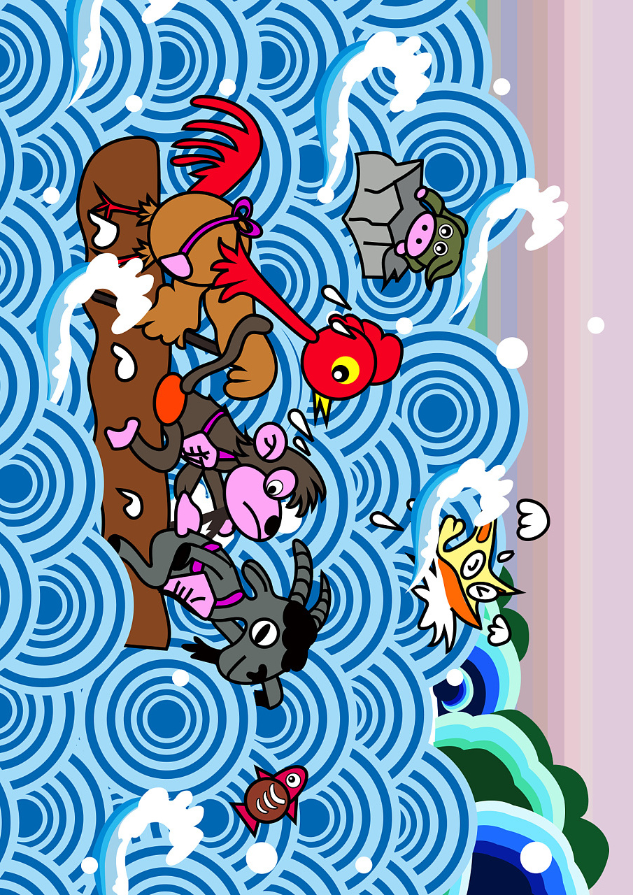 插画集‖《十二生肖排位赛》壁纸素材