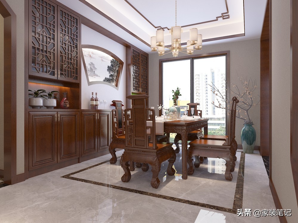 长沙70后夫妻，买180㎡四居室，装传统中式，看上去庄重，有品味
