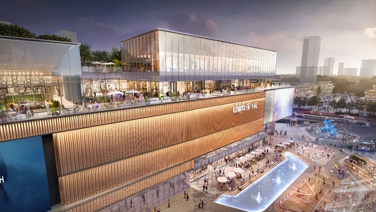 中海环宇城充分运用了垂直的理念,一方面将屋顶开放出来,激活购物中心