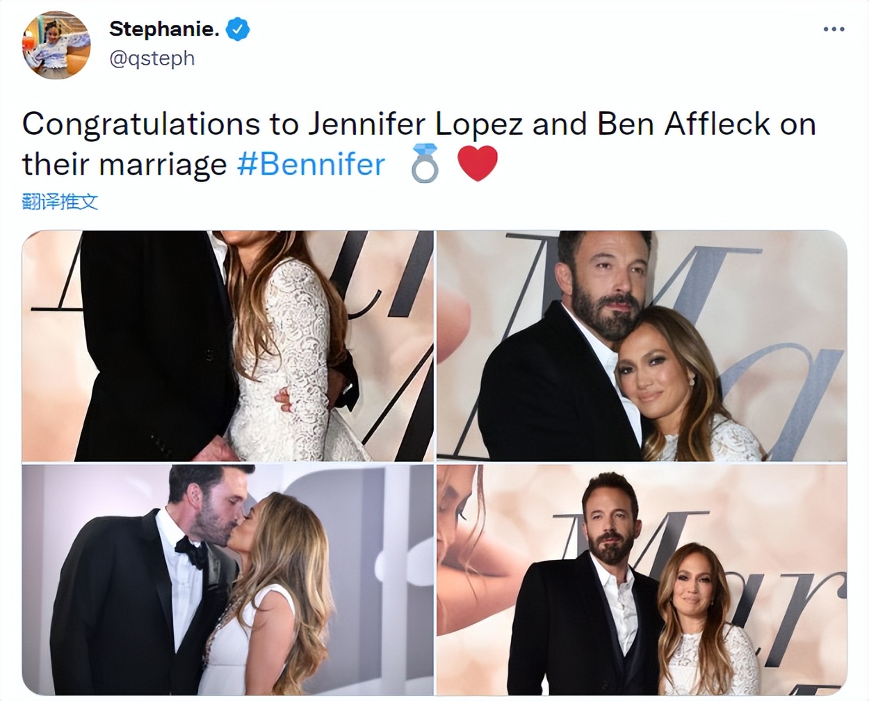 大本JLo结婚了！兜兜转转20年爱的还是你，网友：这世界还有真爱