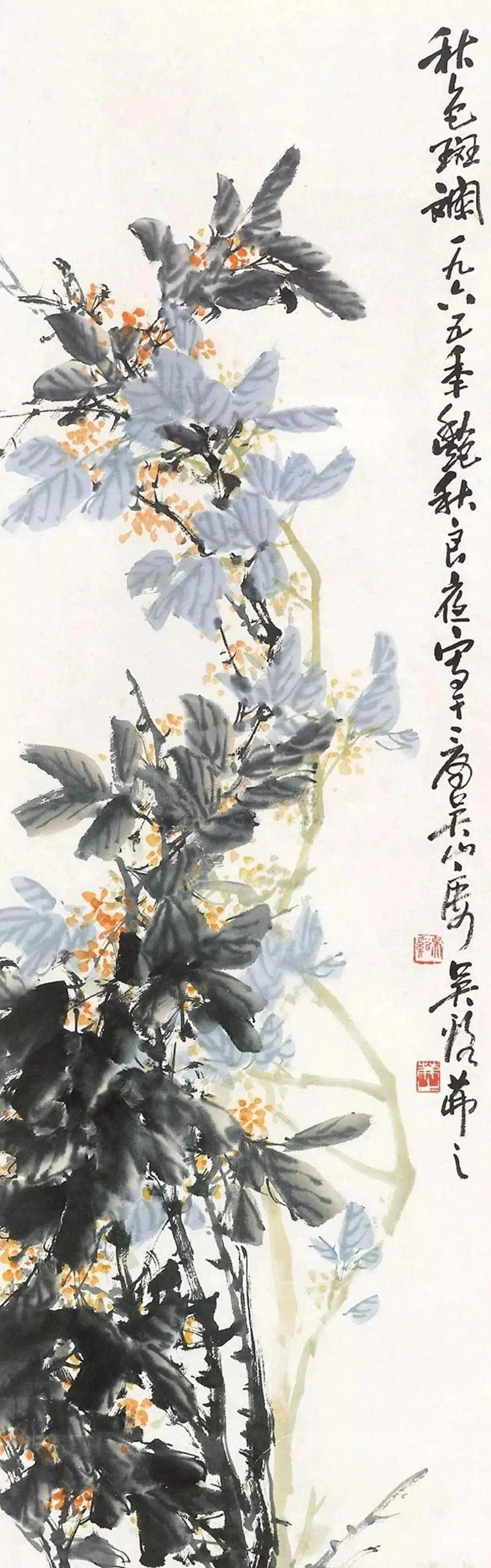 吴茀之的绘画：婀娜多姿，有清丽超脱姿致，艳而不俗