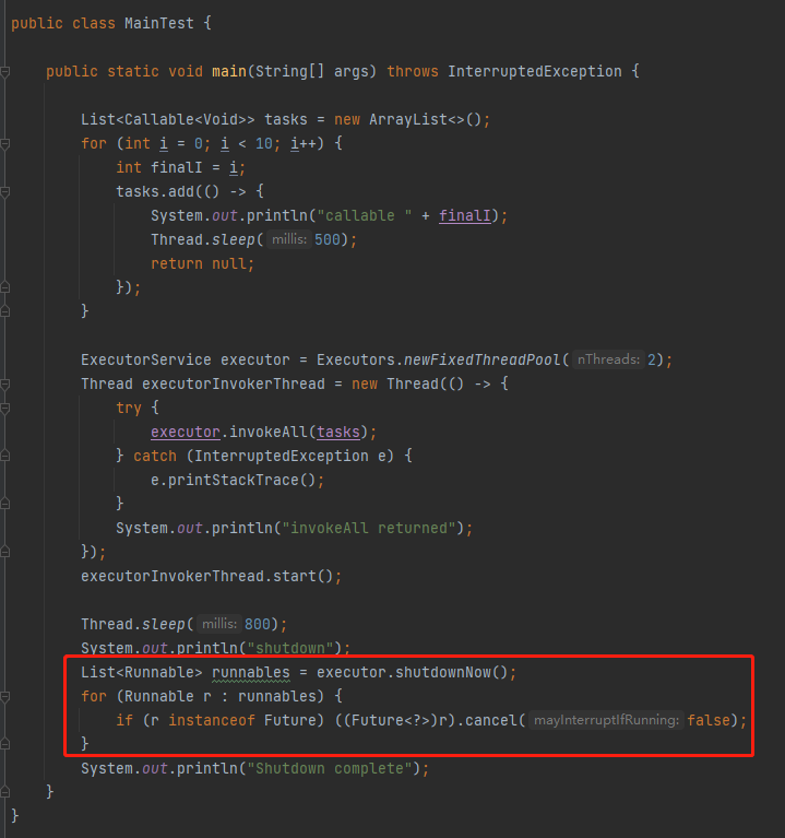 看起来是线程池的BUG，但是我认为是源码设计不合理