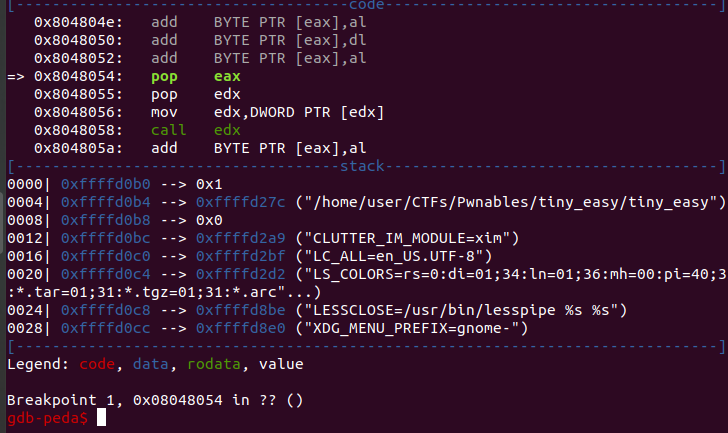 CTF：一次PWN解题的小技巧