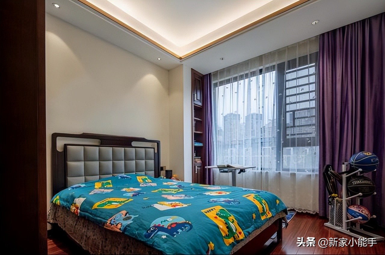 兒童房室內設計他家花80萬裝潢新中式，全屋溫文爾雅，穩重又大氣，太有品位了