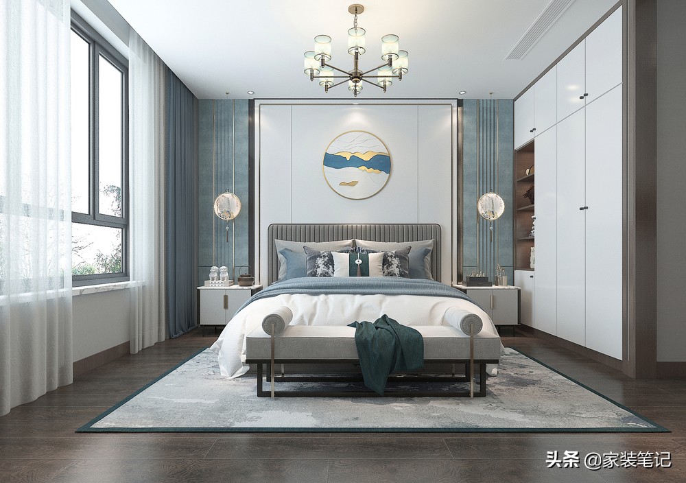 夫妻俩回老家买210㎡大平层，装修现代中式风，走进去看一步一景