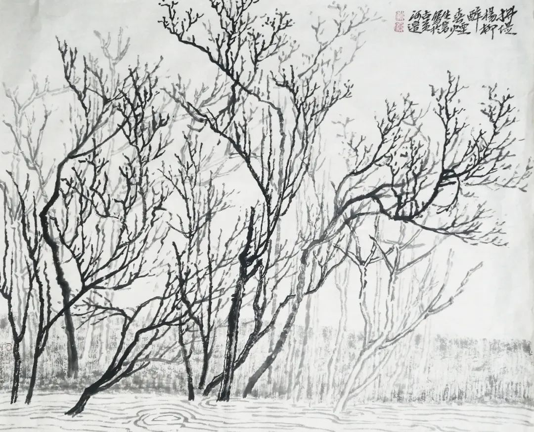 陈生书：古黄河风光带杂树林写生小记