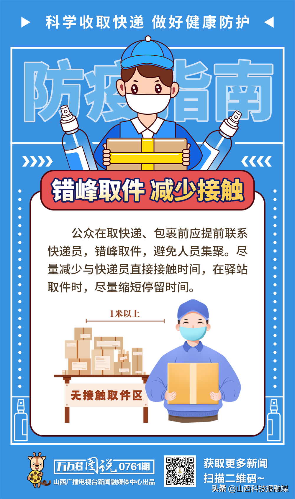 图说丨科学收取快递 做好健康防护