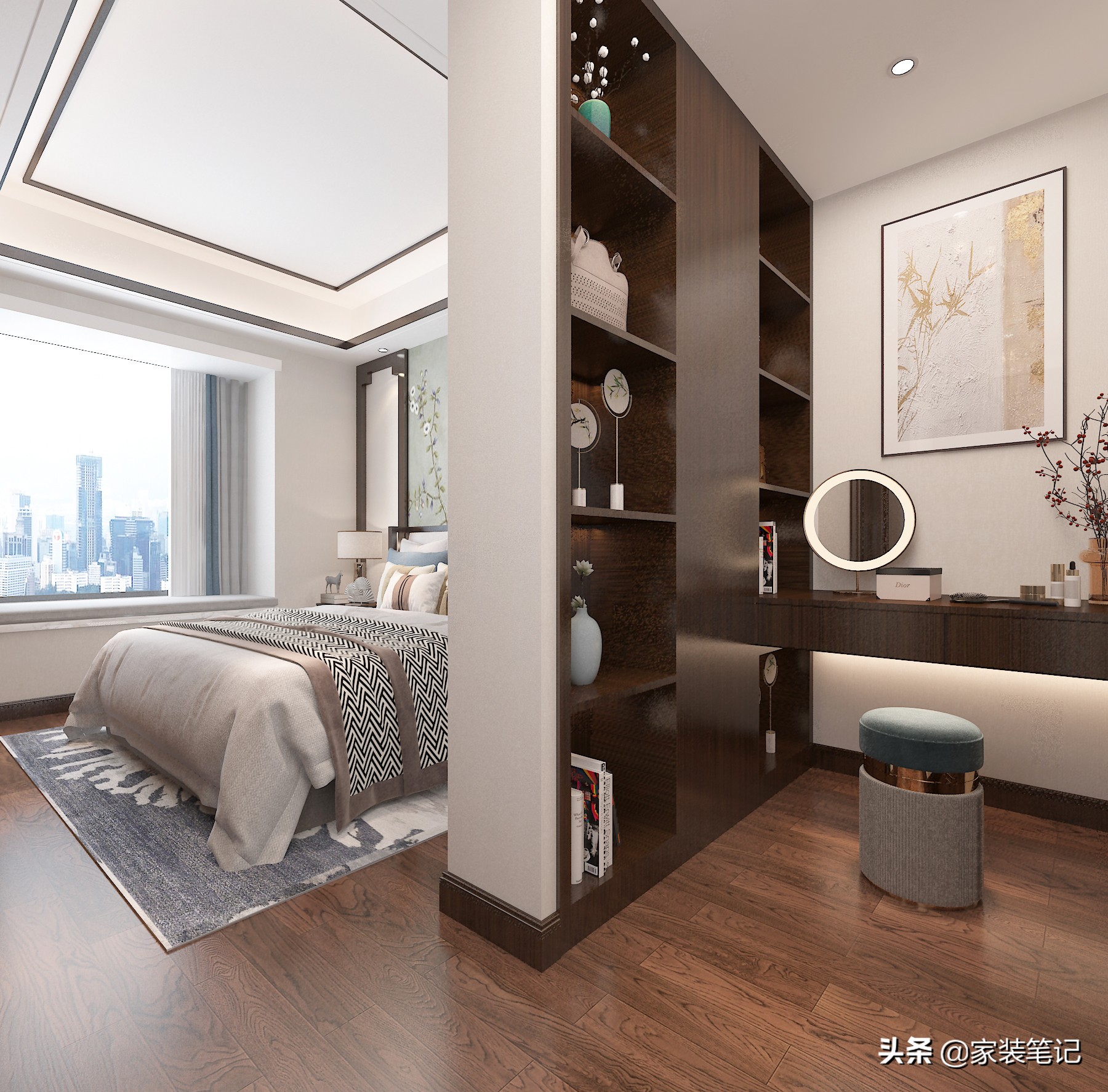 都说小户型不能装新中式，看了这套福州建发的房子装修，真的爱了