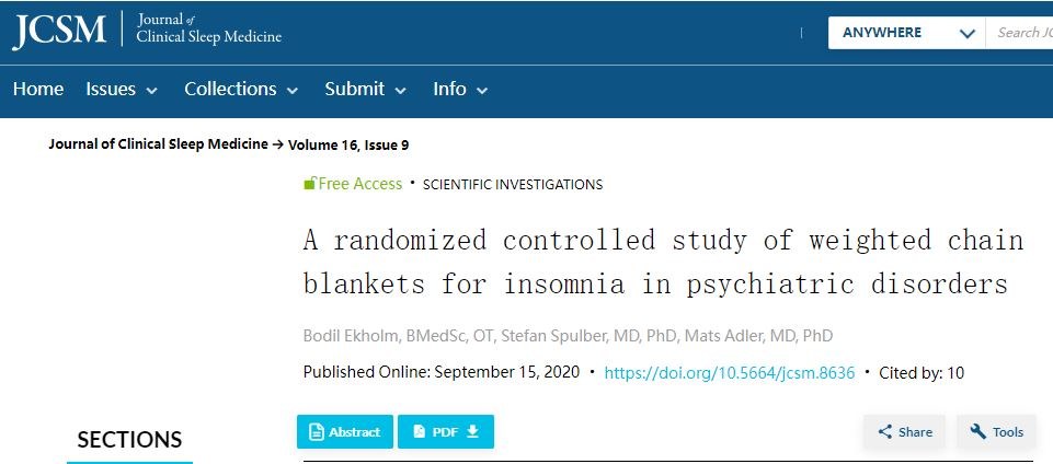 “被子重，睡得香”可信吗？美国研究：厚被子盖4周，失眠降一半